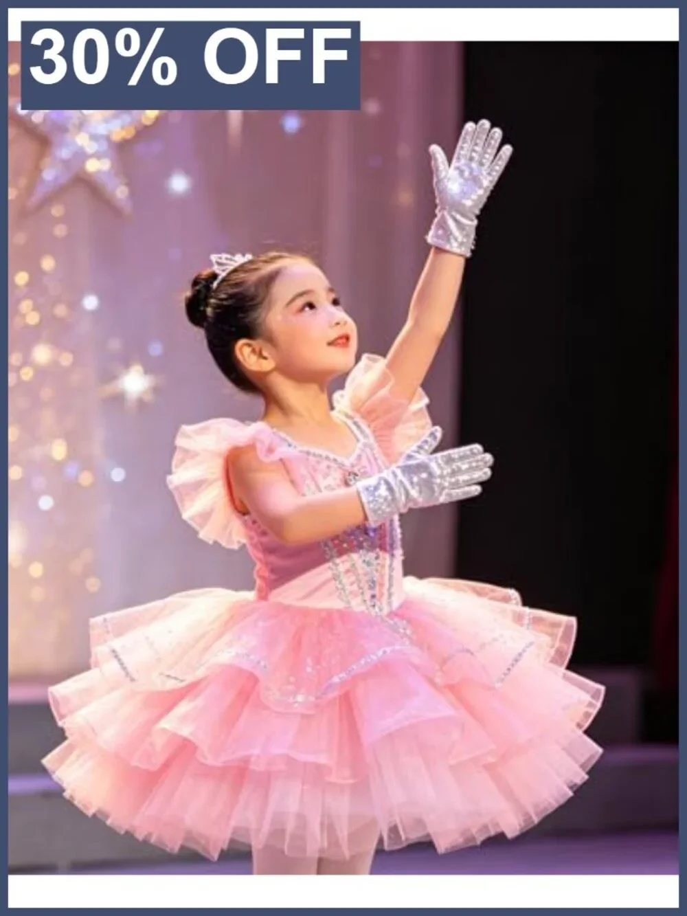 Kids Shining Sequin Gloves Girls Boys Costume Halloween Party Dance Handwear